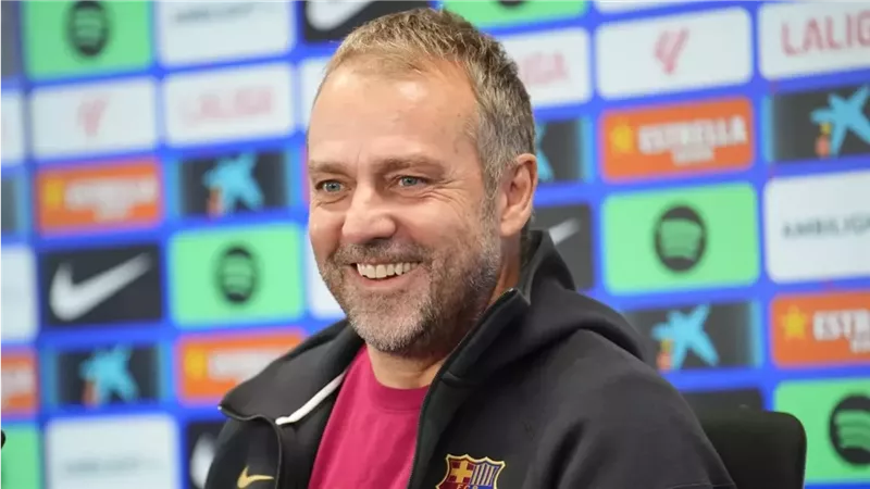 هانزي فليك مدرب برشلونة