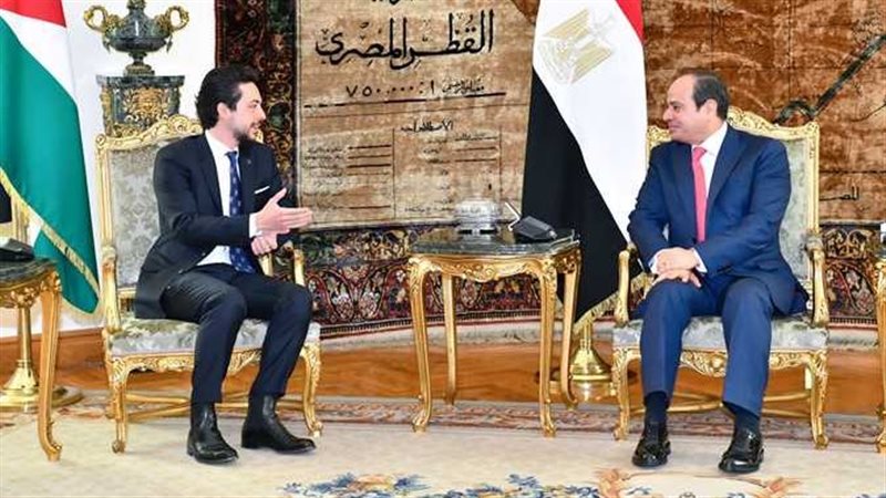 السيسي وولي عهد الأردن