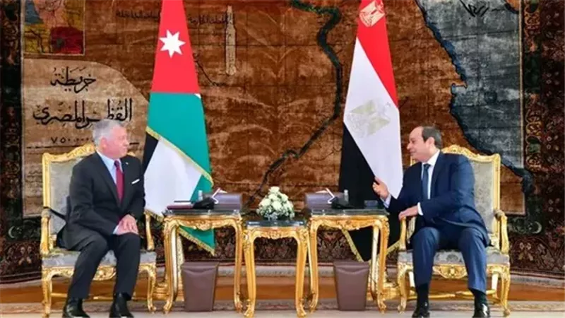 السيسي وعاهل الأردن