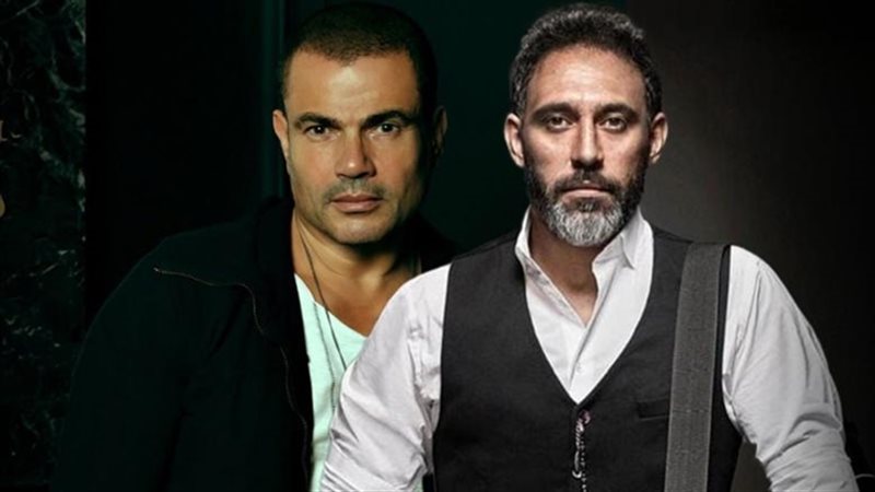 عمرو دياب وعمرو مصطفى