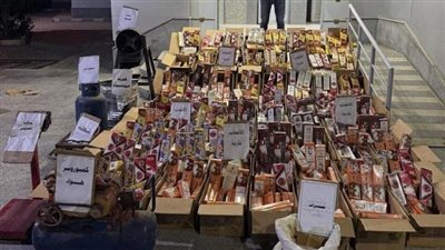 الأمن يداهم ورشتين لتصنيع الألعاب النارية بالفيوم ويضبط 4 مليون قطعة 