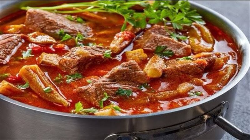 طاجن البامية