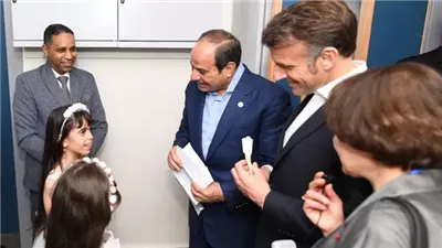 السيسي ونظيره الفرنسي من العريش: يؤكدان رفضهما تهجير الفلسطينيين