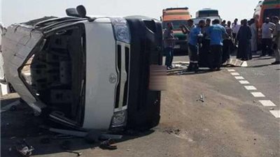 طريق الموت يضرب مجدداً.. حادث دموي جديد يصيب العشرات في الفيوم