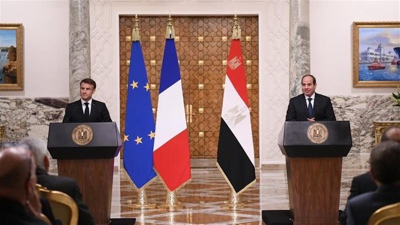 السيسي والرئيس الفرنسي