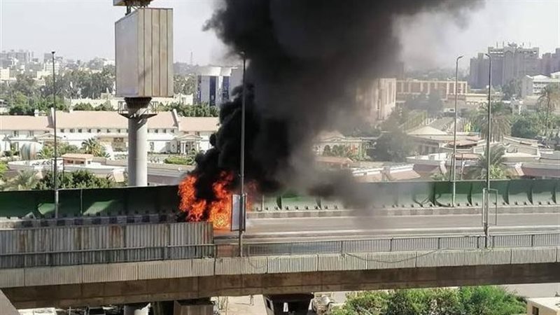 حريق سيارة
