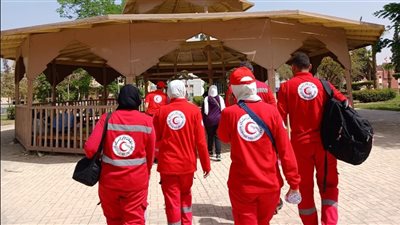 «الهلال الأحمر» يواصل دعمه في عطلة شم النسيم في كافة أنحاء مصر