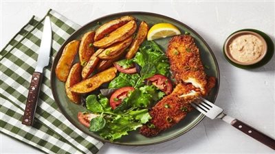 طريقة تحضير السمك الفيليه مع بطاطس لايت.. وجبة صحية بطعم شهي