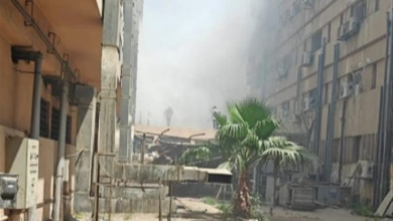 حريق مستشفى المطرية