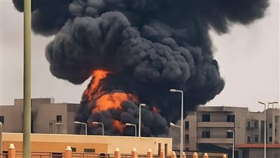 لحظات رعب في العاشر من رمضان بعد انفجار سيارة وقود بمحطة بنزين