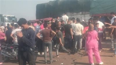 تصادم مروع بين «تريلا» وميكروباص على الطريق الإقليمي بالشرقية.. وإصابة 9 أشخاص