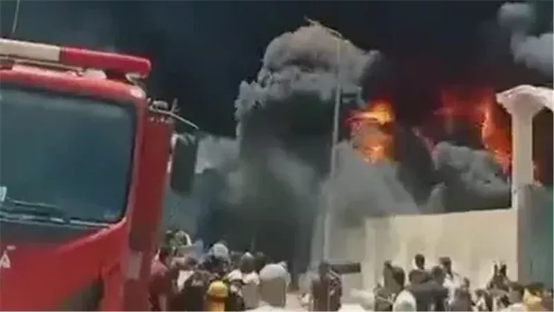 حريق مصنع أسفنج فى