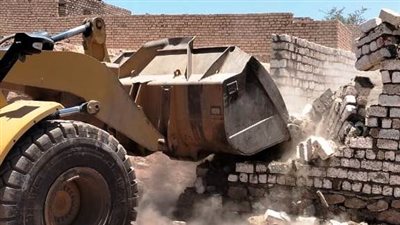 حملات موسعة لإزالة التعديات في أسوان وأبوسمبل على مساحة 4800 متر