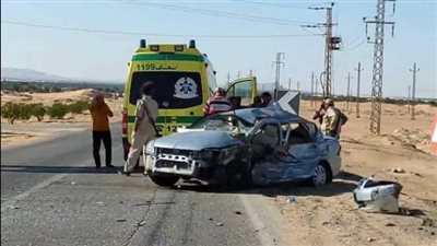 حادث مروع على طريق نكلا بمنشأة القناطر يصيب 4 أشخاص