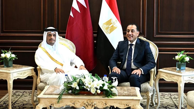 مدبولي ونظيره القطري