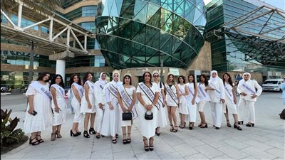 مسابقة ملكة جمال البحر المتوسط في زيارة إنسانية لمستشفى 57357 لسرطان الأطفال