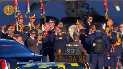 استقبال رسمي لترامب من الرئيس السيسي بشرم الشيخ