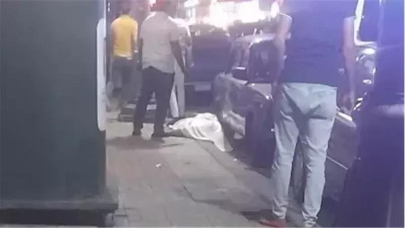 شخص سقط من الطابق الـ12