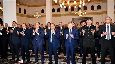 ختام زيارة الرئيس السيسي لأكاديمية الشرطة بصلاة التراويح مع الطلبة