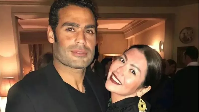 لقاء الخميسي وزوجها عبد المنصف