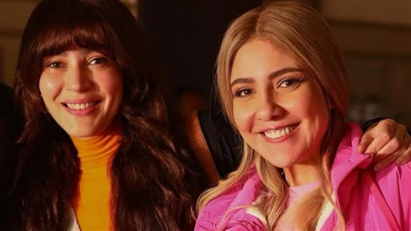 مي كساب وندى موسى من كواليس مسلسل نون النسوة