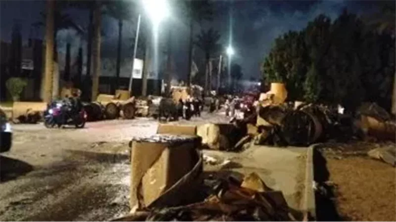 حريق شركة تعبئة وتغليف